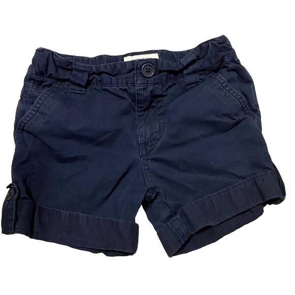 Cherokee Navy Blue Cuffed Leg Girl’s Shorts Pockets Size XS (4/5) - Picture 1 of 4